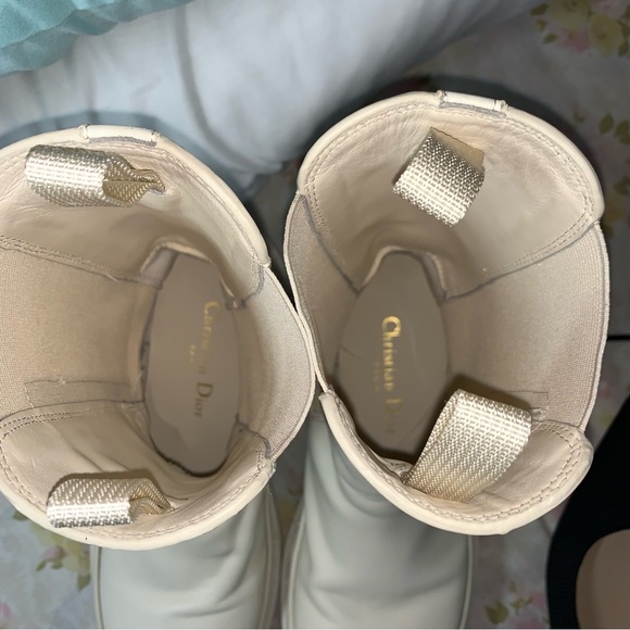 CHRISTIAN DIOR Leather Chelsea Boots Size 7 US / 37 EUR - Picture 14 of 16